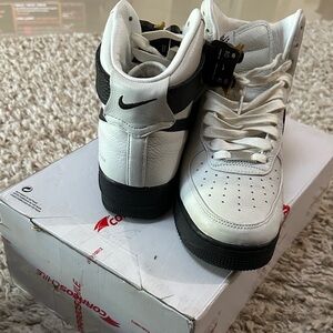 Nike Black and White Leather Sneakers